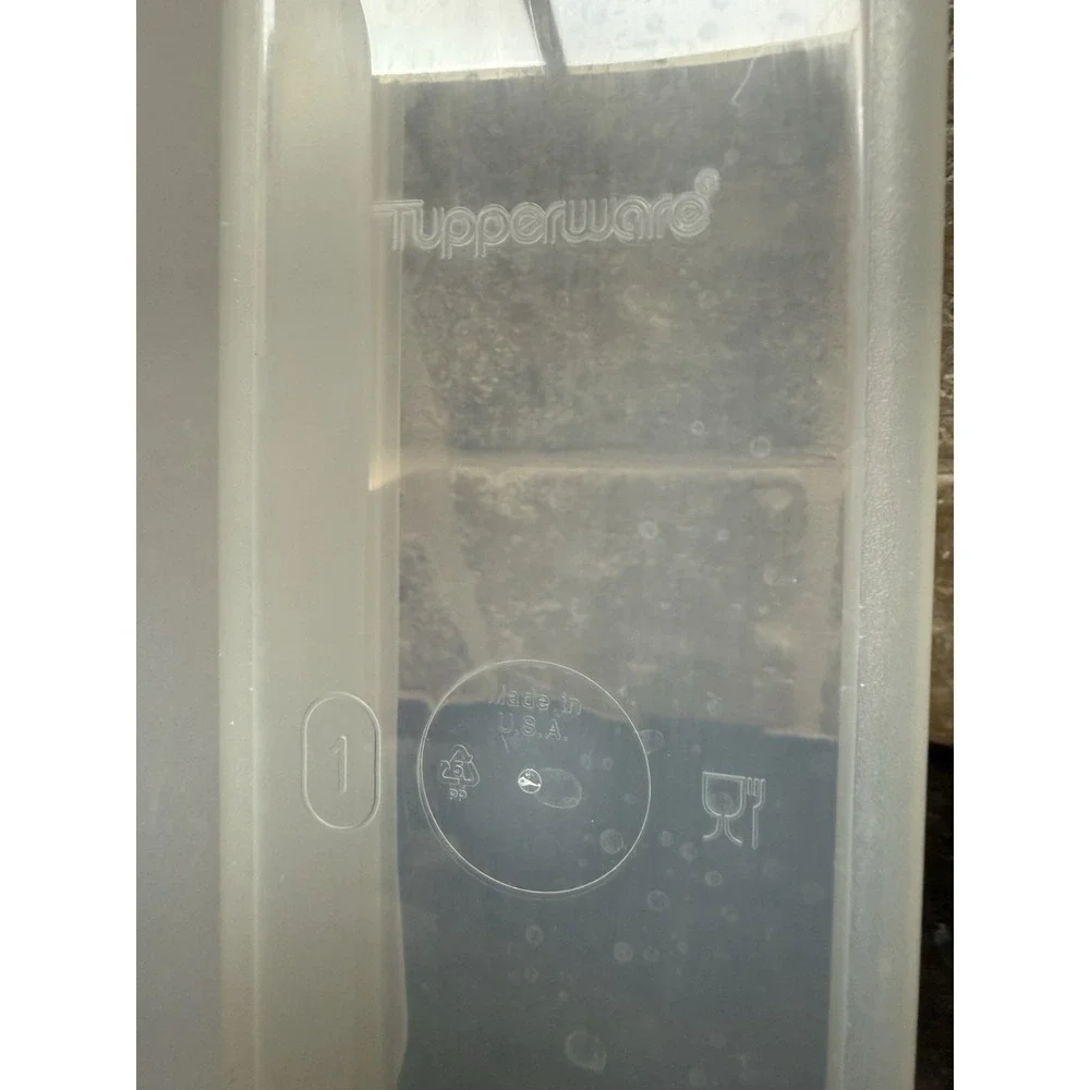 Lot Of 2 Tupperware MODULAR MATES Super Oval 1 & 2 BLACK Seals‎